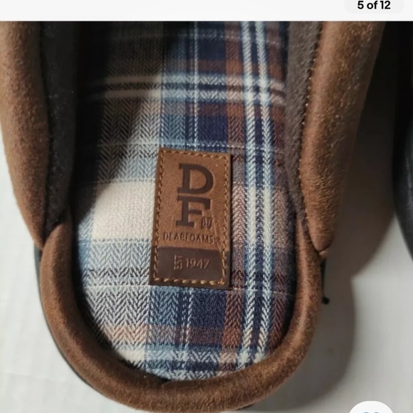 Dearfoam Gray Men’s Campfire Clog Slippers Indoor- Outdoor Size Small (7-8) NEW - Picture 5 of 12